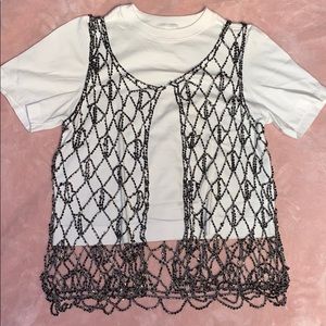 SMITTEN - M/L - Beaded Vest